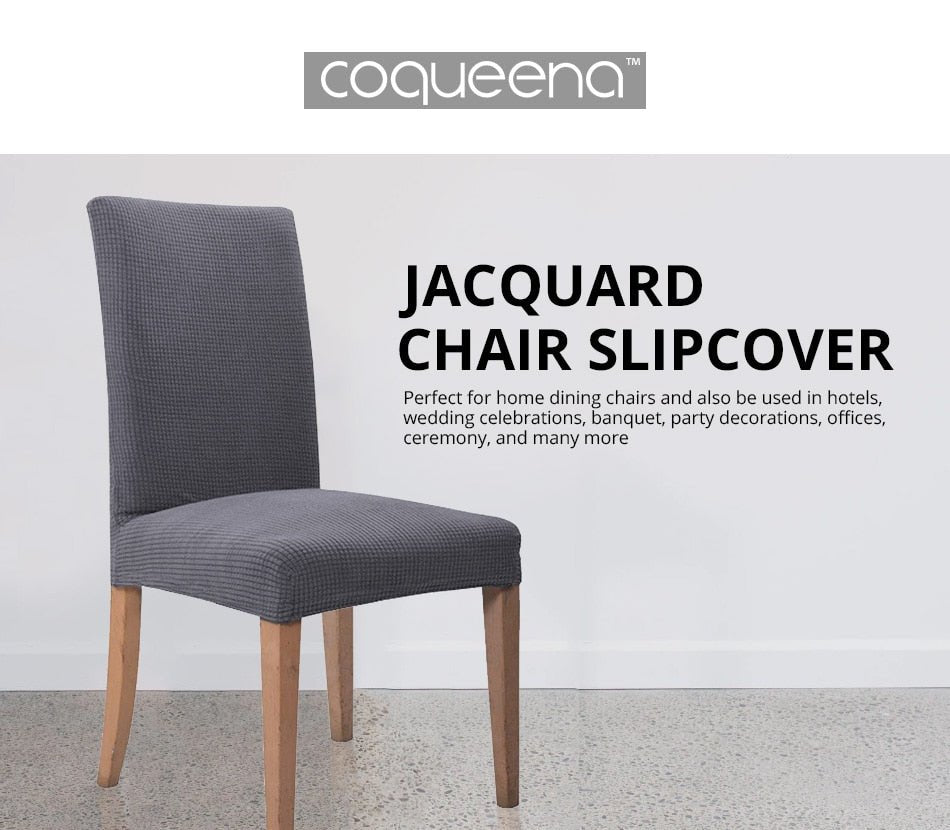 Elegant Jacquard Spandex Dining Chair Cover ‚Äì Stretch Fit for Weddings & Events image 15
