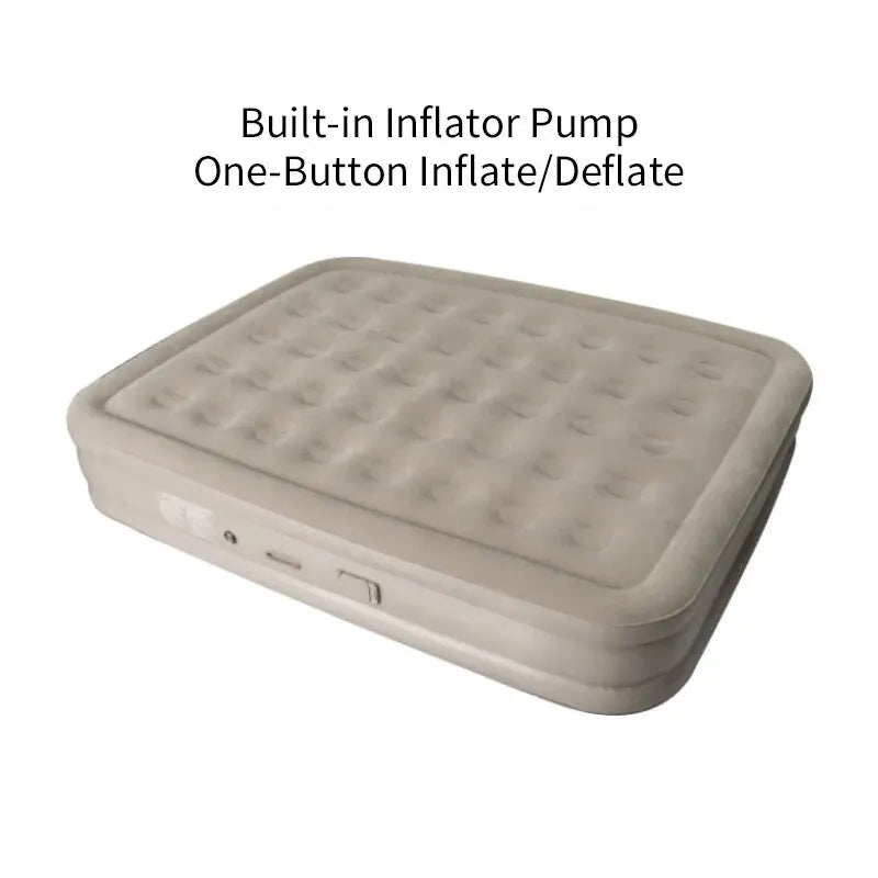 Luxury Inflatable Glamping Mattress – Thickened 2-Person PVC Camping Bed with Built-In Pump image 3