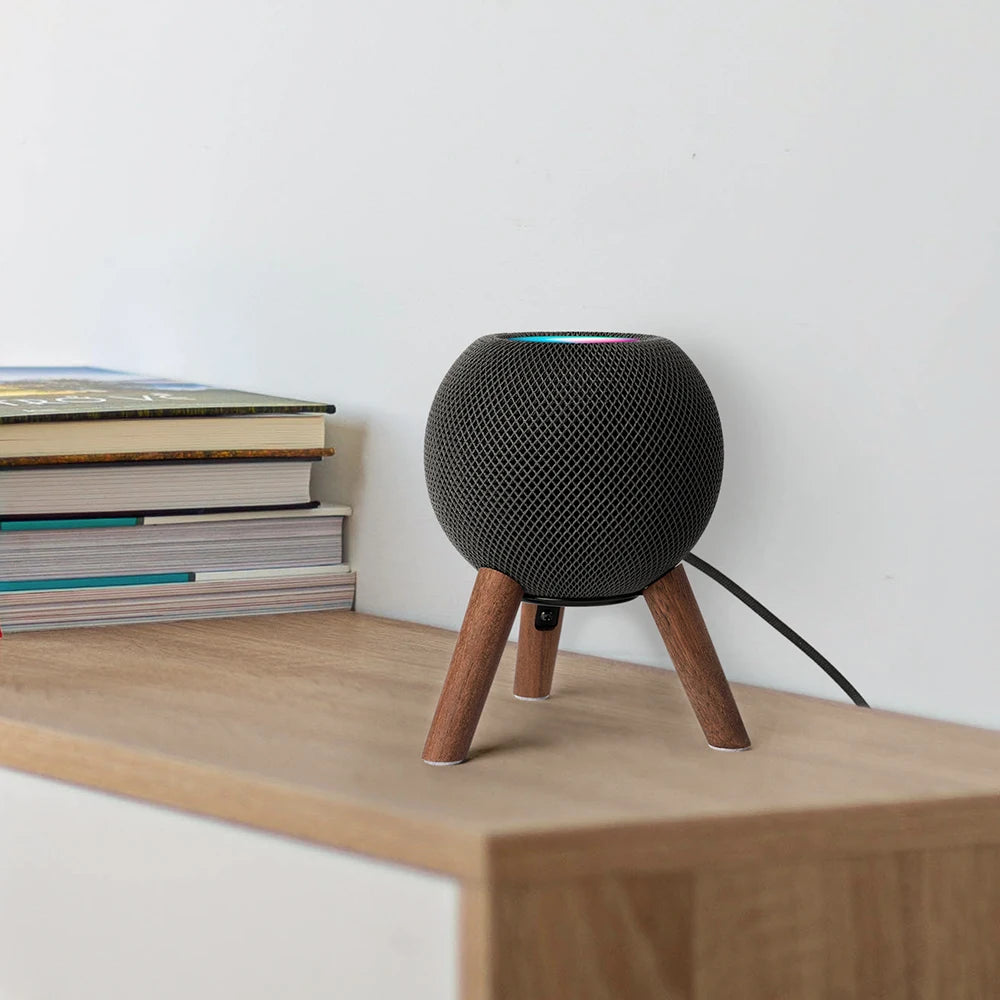 GGMM Real Wood Stand for HomePod Mini | Stylish Tripod with Metal Frame image 4