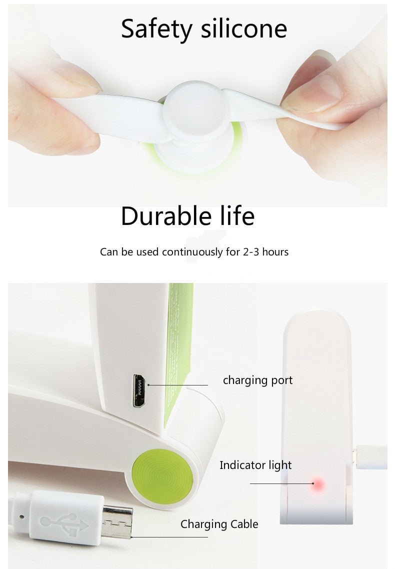 USB Pocket Foldable Fans | Electric Portable Small Fan | Desktop Electric Fan image 11