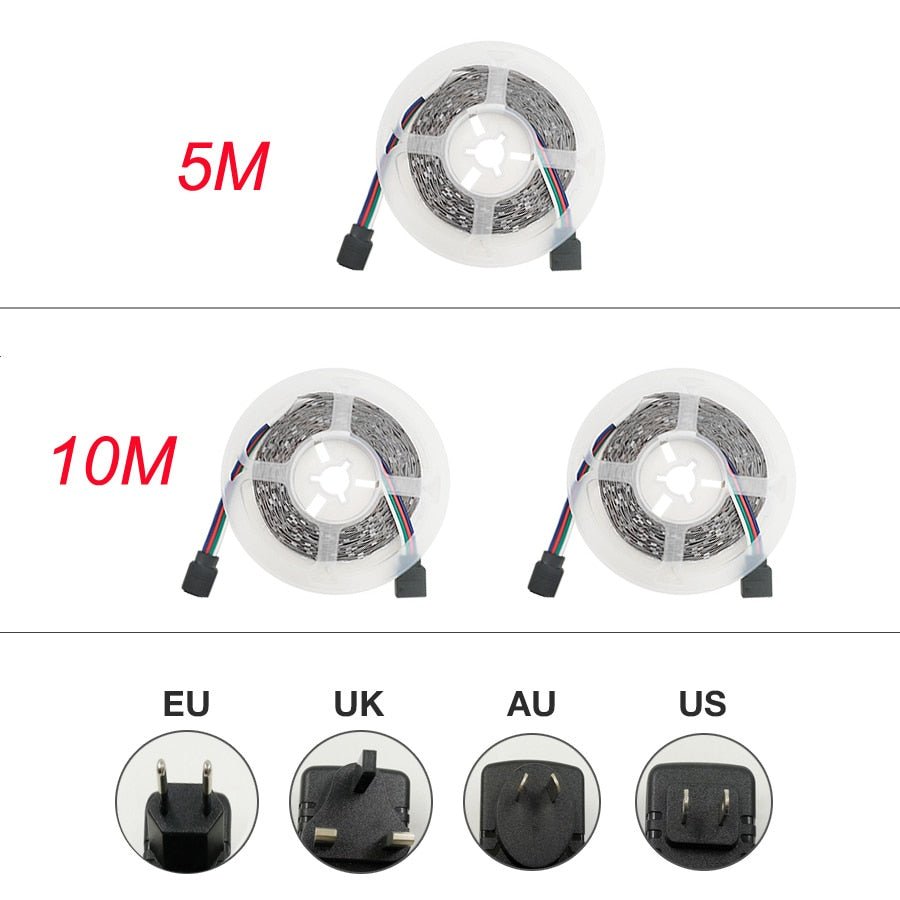Bluetooth LED Strip RGB Light Tape | Waterproof LED Light Diode Ribbon Flexible with Bluetooth remote image 11