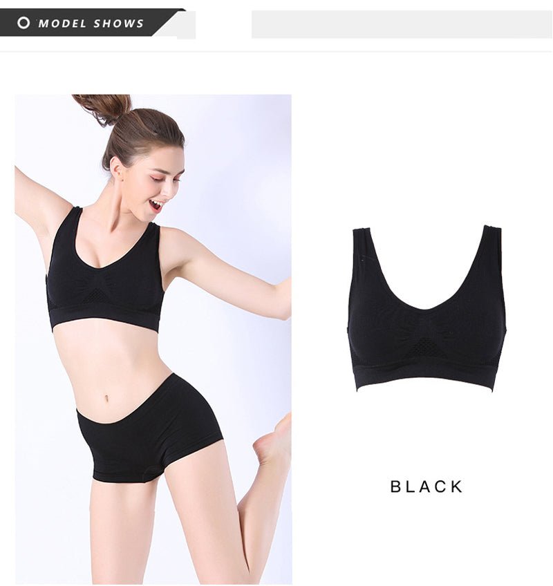 Jerrinut Seamless Breathable Wireless Push Up Bra Underwear With Pads image 2