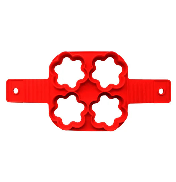 Silicone Non-Stick Egg & Pancake Shaper ‚Äì Fantastic Flip Cooker Mold for Perfect Omelets & Pancakes - FLOWER image