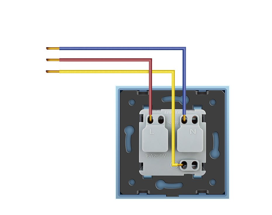 Livolo EU Standard Power Socket, White Crystal Glass Panel, AC 110~250V 16A Wall Power Socket image 24