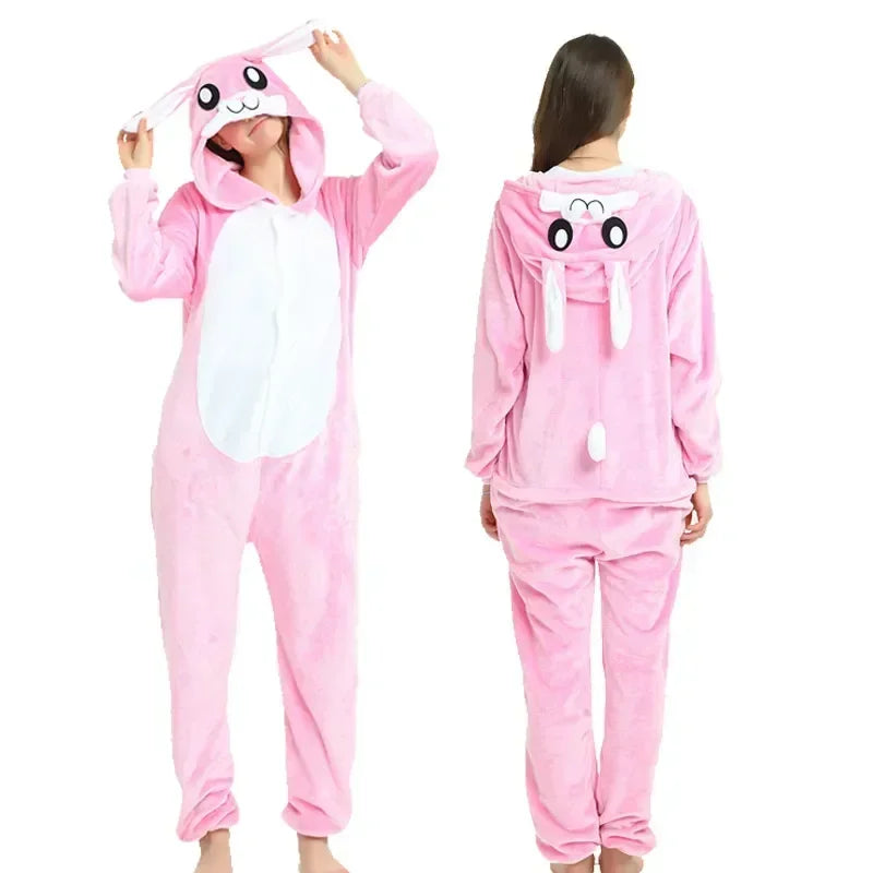 Unisex Animal Onesies for Adults | Unicorn, Lion, Panda, Cat Kigurumi Pajamas & Winter Sleepwear image 18