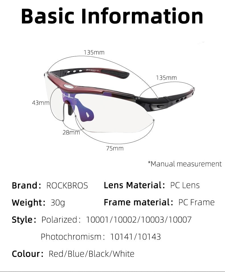 RockBros Polarized Cycling SunGlasses image 24