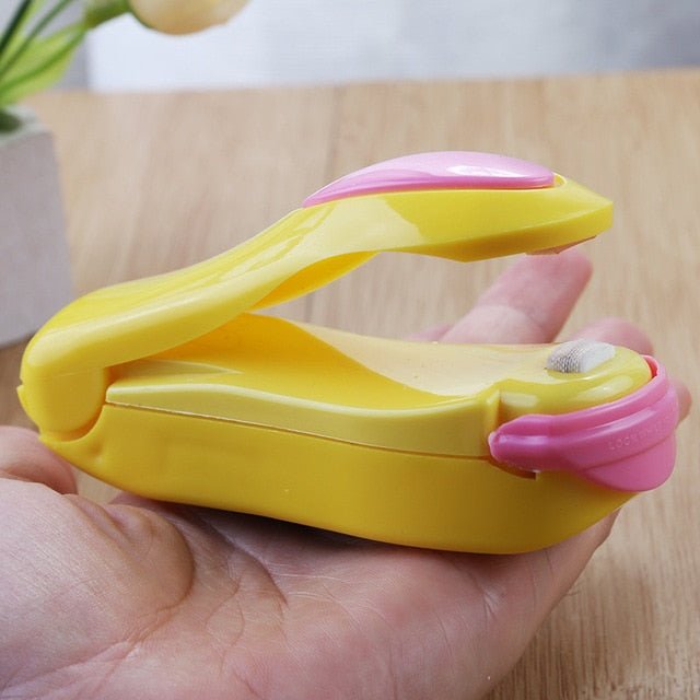 Portable Household Mini Sealing Machine - yellow image