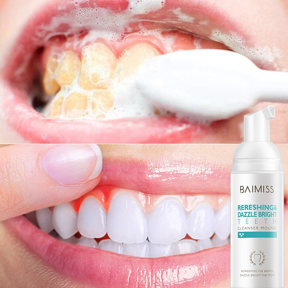 BAIMISS Fresh Shining Tooth-Cleaning Mousse Teeth Whitening Toothpaste image 15