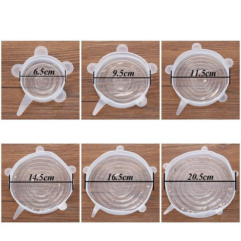 6PCS Universal Silicone Stretch Lids image 14
