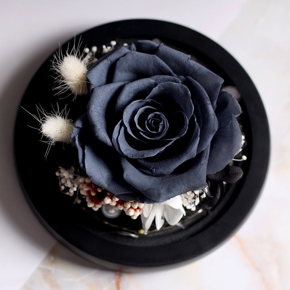 The Beauty and Beast Forever Rose Flower With Night Light in Glass Dome image 14