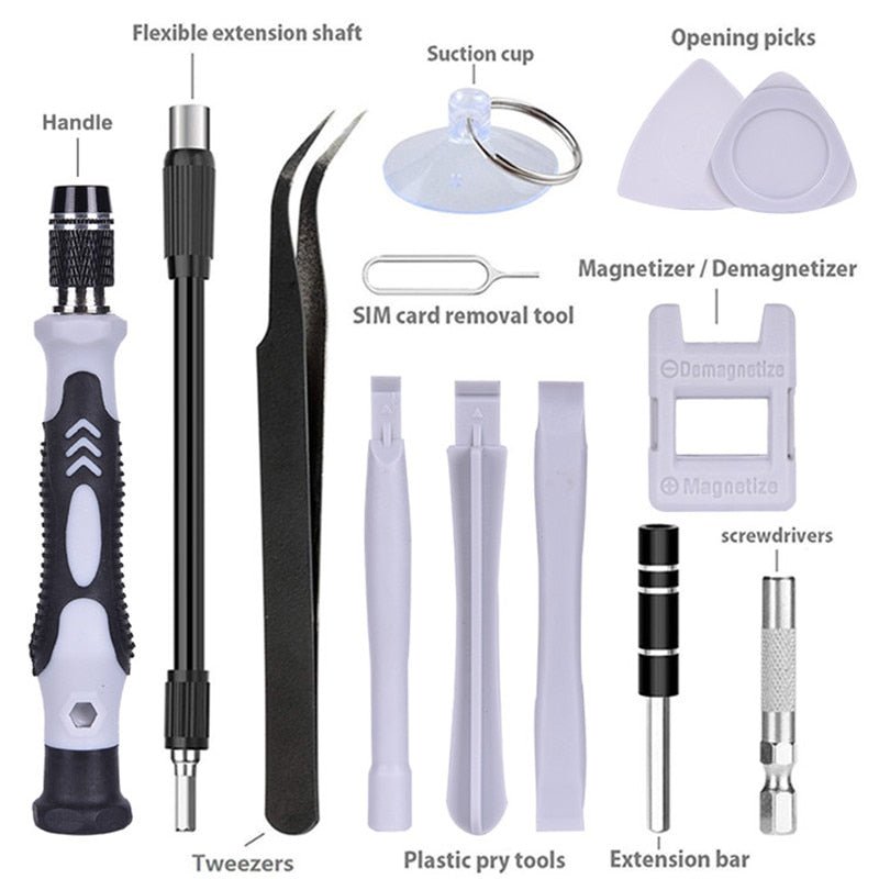 KALAIDUN 112 in 1 Magnetic Screwdriver Bit Torx Multi Mobile Phone Repair Tools Kit image 12