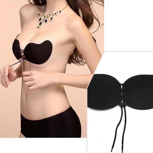 Invisible Backless Adhesive Push Up Bra image 0