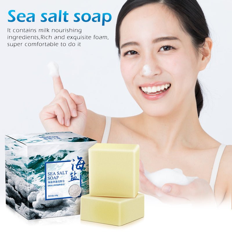 100g Pimple Acne Pore Removal Treatment Sea Salt Soap image 12