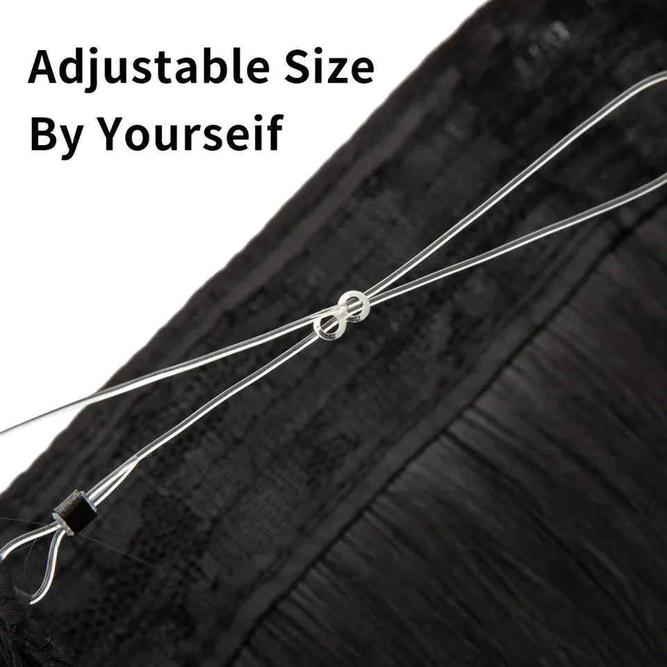 SARLA Halo Invisible Wire Synthetic Hair Extension-No Clip image 9