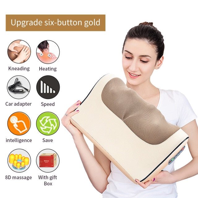 Electric Infrared Neck, Shoulder, Back and Body Heating Massage Pillow image 22
