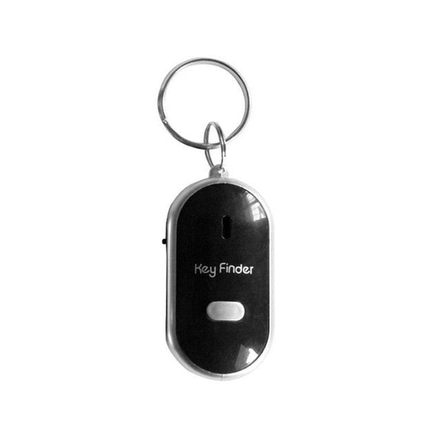LED Whistle Key Finder Flashing Beeping Sound Control Alarm Anti-Lost Key Locator Finder Tracker with Key Ring image