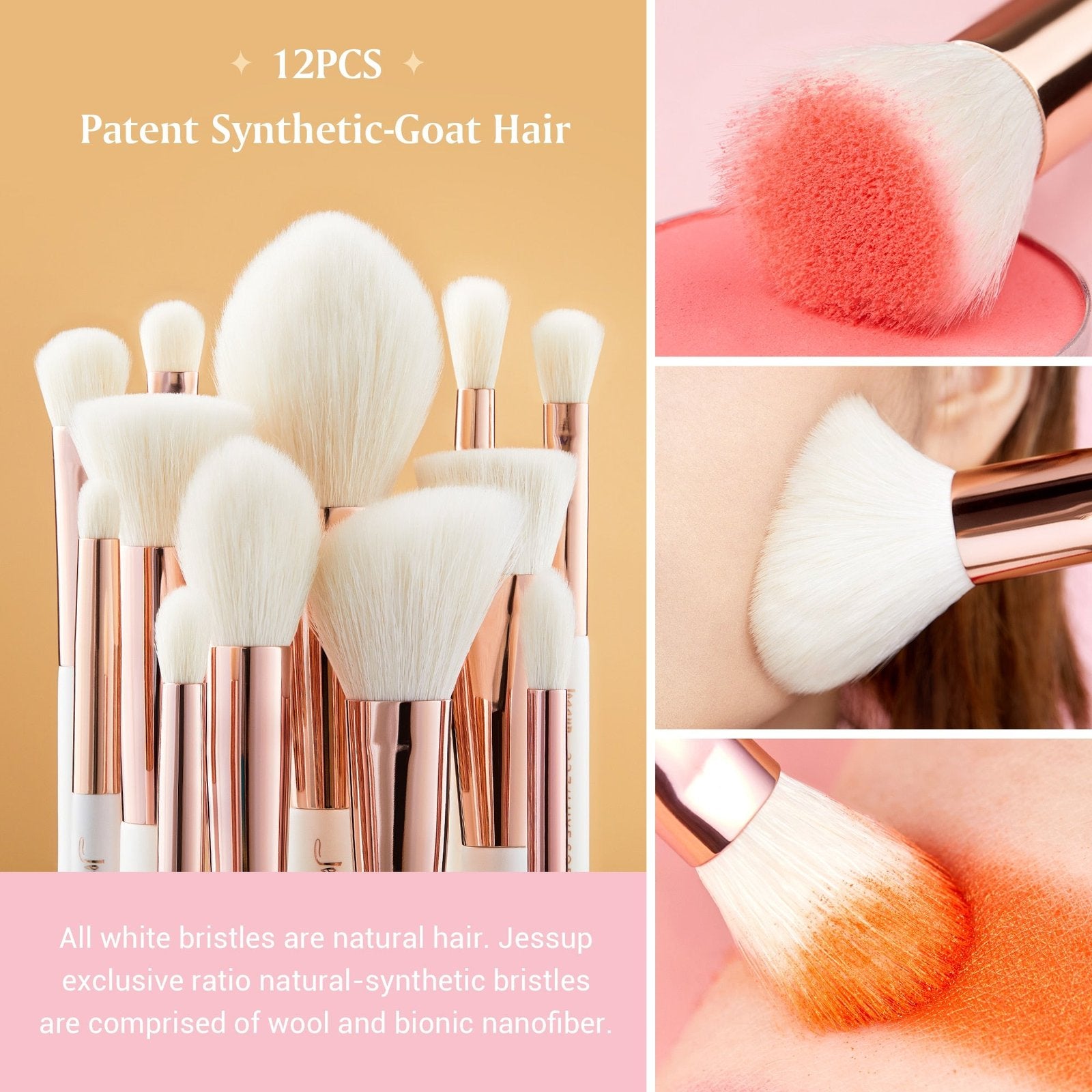JESSUP Professional Makeup Brush Set ‚Äì Premium Quality for Flawless Application image 2