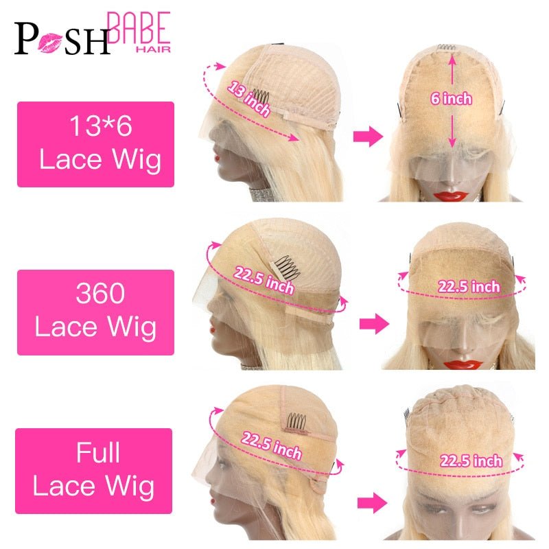 Honey Blonde Color Remy Brazilian Straight Lace Front Human Hair image 25