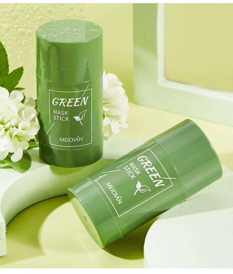 40g Cleansing Green Tea Bar Mask | Cleansing Mud Bar Mask Oil Control | Anti Acne Eggplant Skin Care Whitening Shrinkage Pore image 19