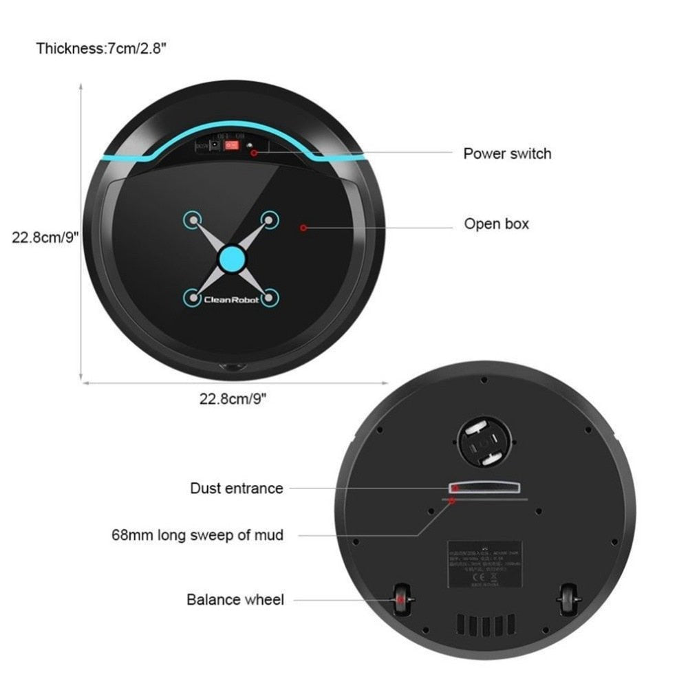 Intelligent Automatic Sweeping Robot | Household USB Rechargeable Automatic Smart Robot Vacuum Cleaner | Automatic Sweeping Machine image 14