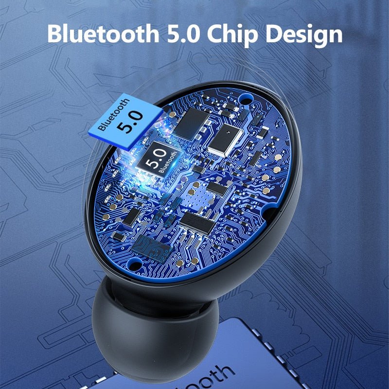 Waterproof Wireless Bluetooth Earphones With Microphone and Charging Box For iOS Android image 12