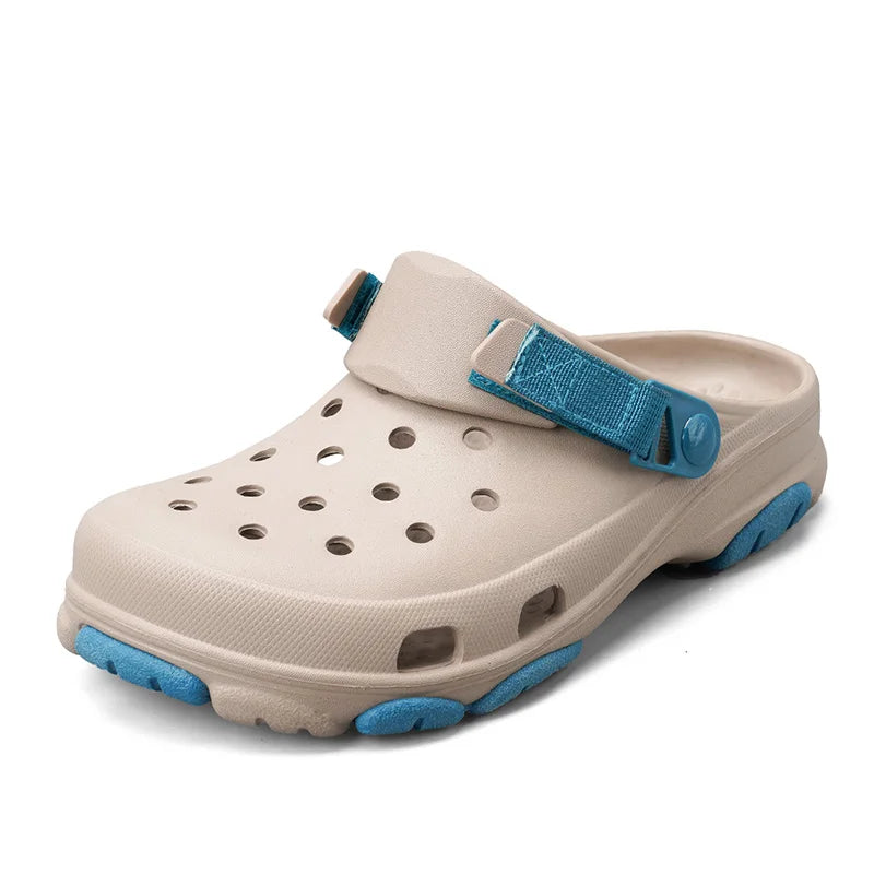 Classic Summer Mens Sandals | White Comfortable Womens Clogs Beach Shoes | Sandals Slip-on Outdoor Sneakers image 7
