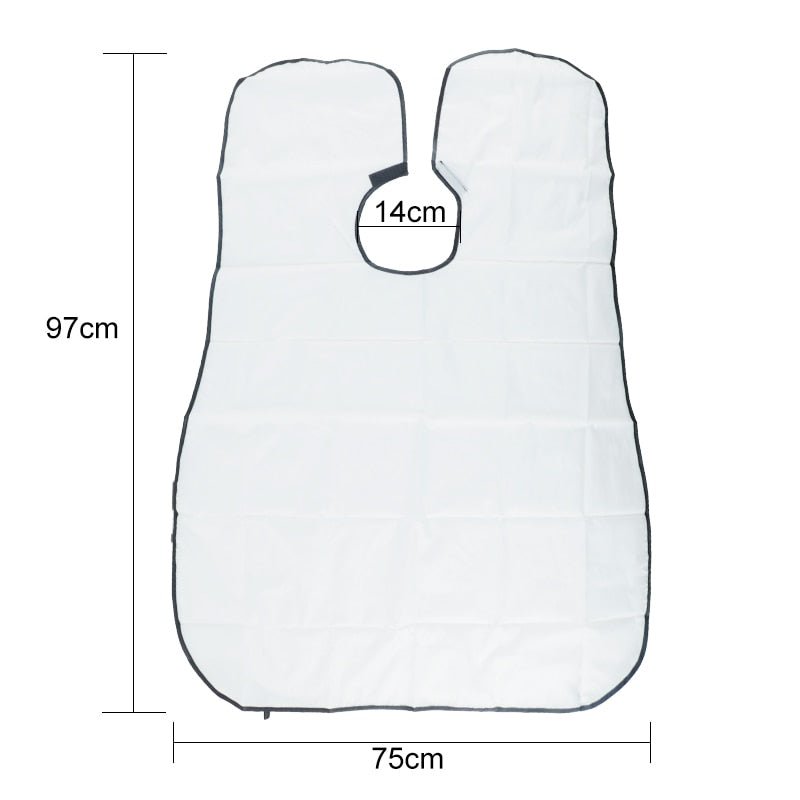 Pongee Beard Shave Apron Bib Trimmer and Razor Holder Rack image 8
