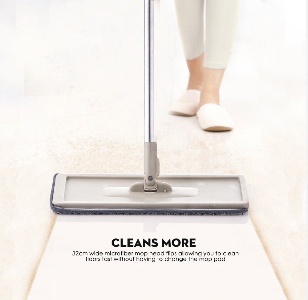 Hands-free Flat Squeeze Mop and Bucket Wringer image 2