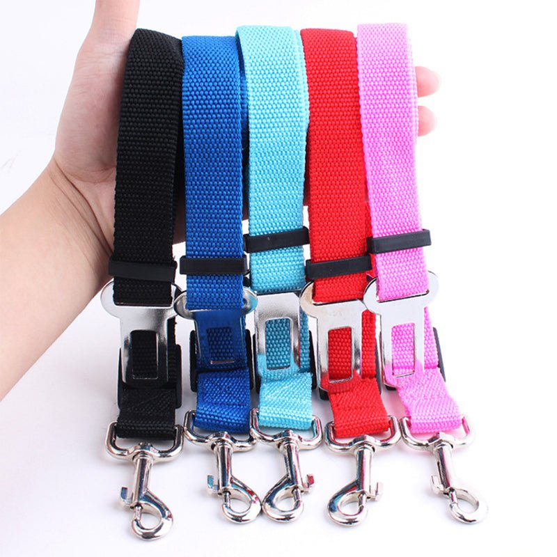 Pet Dog and Cat Car Seat Belt | Adjustable Harness Seatbelt | Lead Leash for Small Medium Dogs Travel Clip image 8