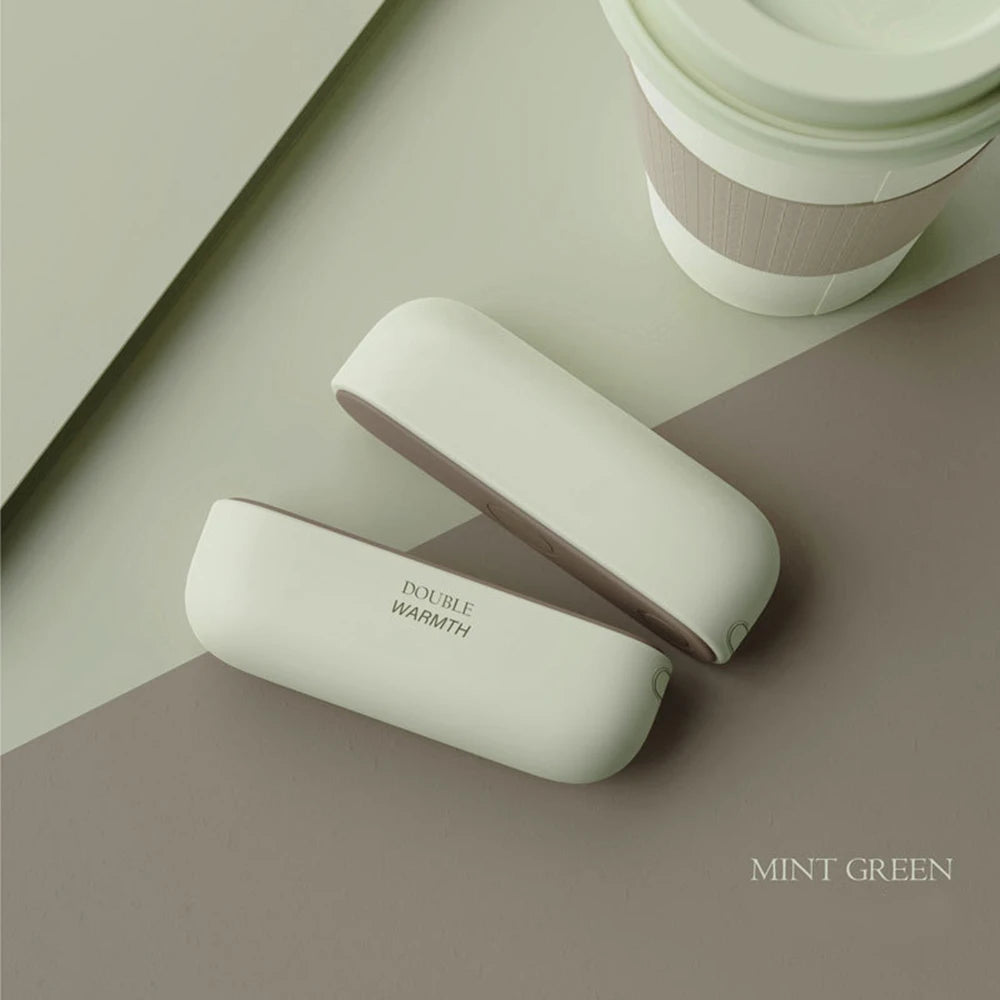 2-in-1 Magnetic Rechargeable Hand Warmers – Portable Electric Pocket Heater & Tech Gift for Outdoors - Green image