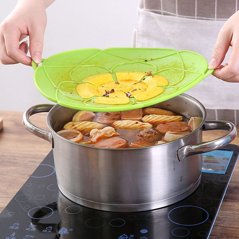 Silicone Lid Spill Stopper Cover For Pots and Pans image 13