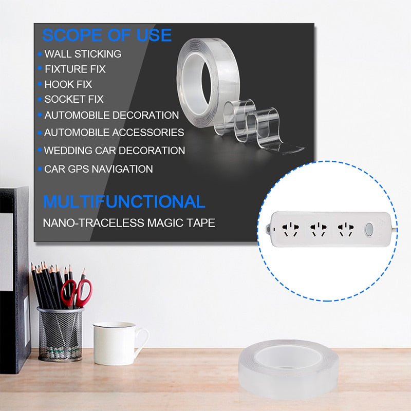 Magic Traceless Double-Sided Transparent Adhesive and removable Nano-Tape image 8