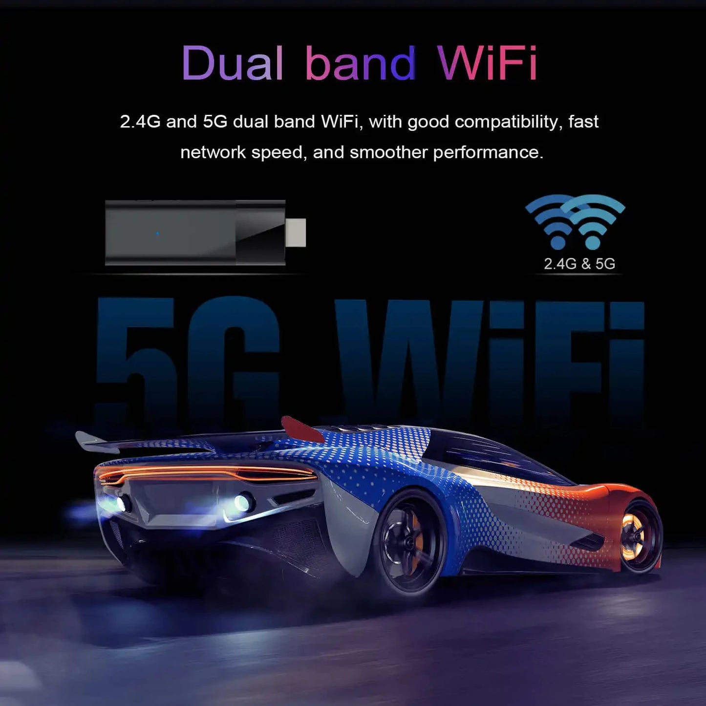 Q6 Android 10 TV Stick HDR Set Top OS 4K 1080P WiFi 6 2.4/5.8G Smart TV Sticks For Google YouTube NETFLIX Network Media Player image 15