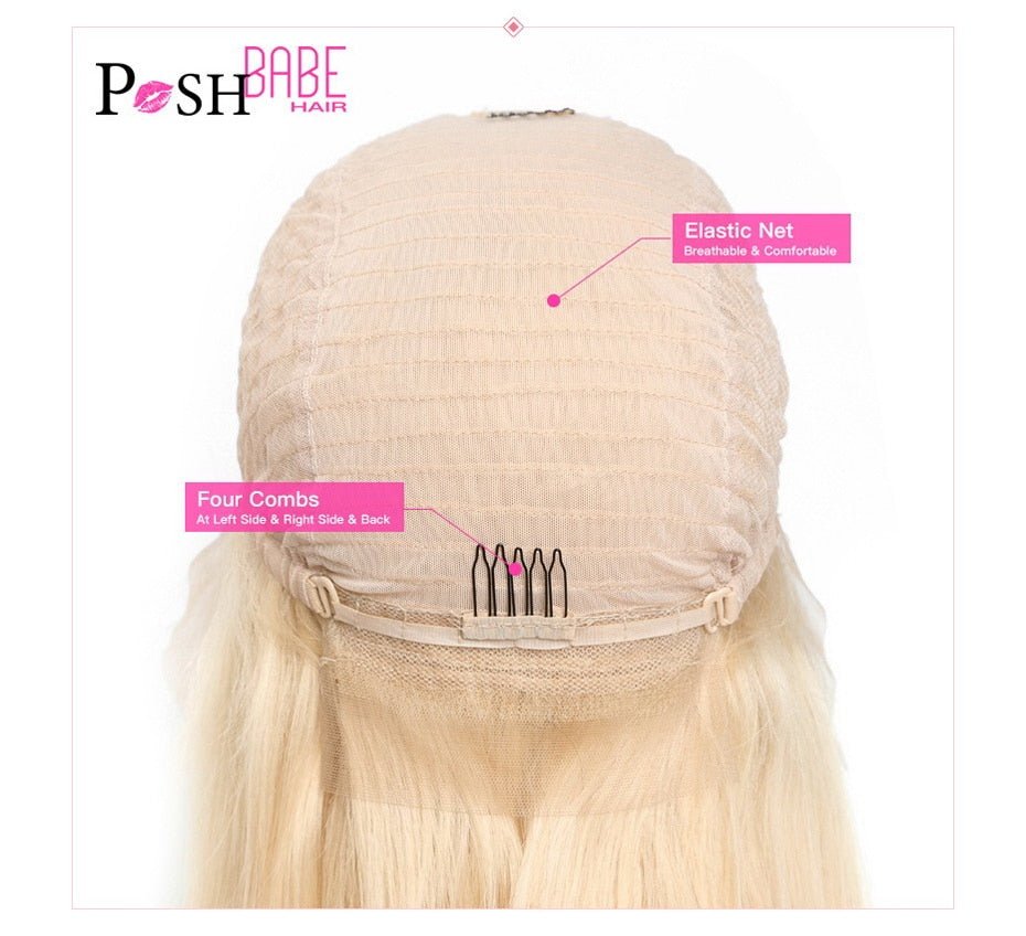 Honey Blonde Color Remy Brazilian Straight Lace Front Human Hair image 0