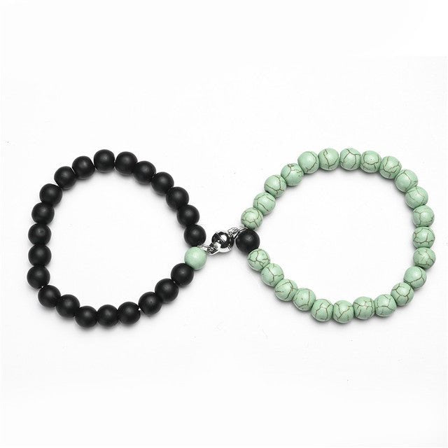 2Pcs/Set Couples Classic Natural Stone Beaded Bracelets image 15
