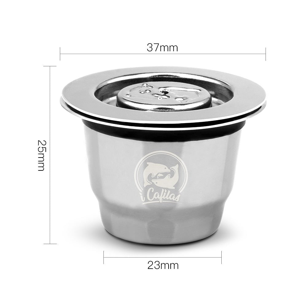 Nespresso Stainless Steel Refillable Coffee Capsule | Coffee Tamper Reusable Coffee Pod image 16