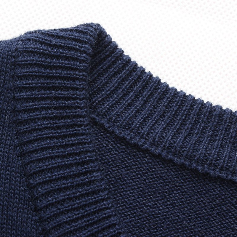 Autumn Casual Men's Sweater | O-Neck Striped Slim Fit Knittwear | Mens Sweaters Pullovers image 12