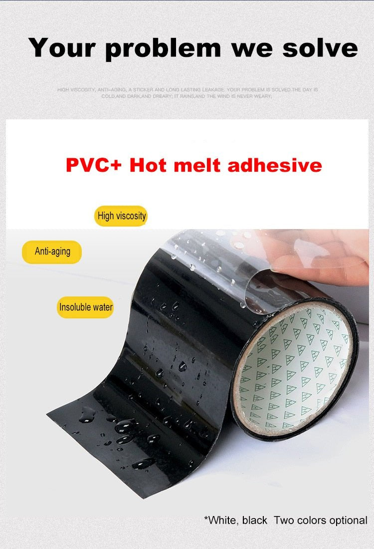 1.52m Adhesive Super Strong Fiber Waterproof Stop Leaks Repair Tape Seal image 4
