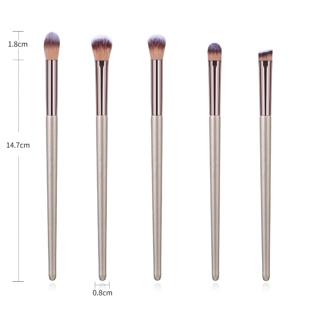 La Milee Champagne Makeup Brush Set image 9