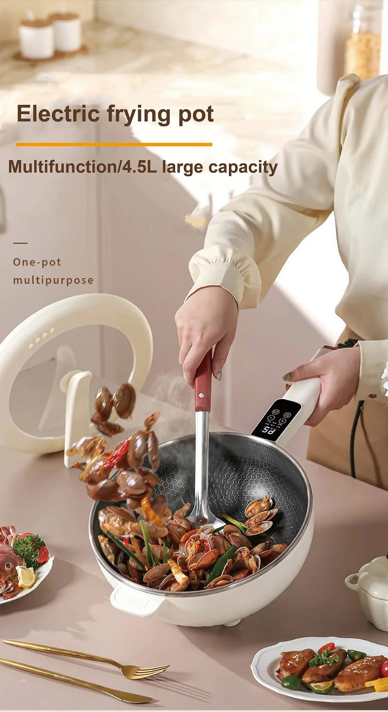 Smart Electric Multi-function Electric Pot Steamer Non-stick Fry Pan image 8