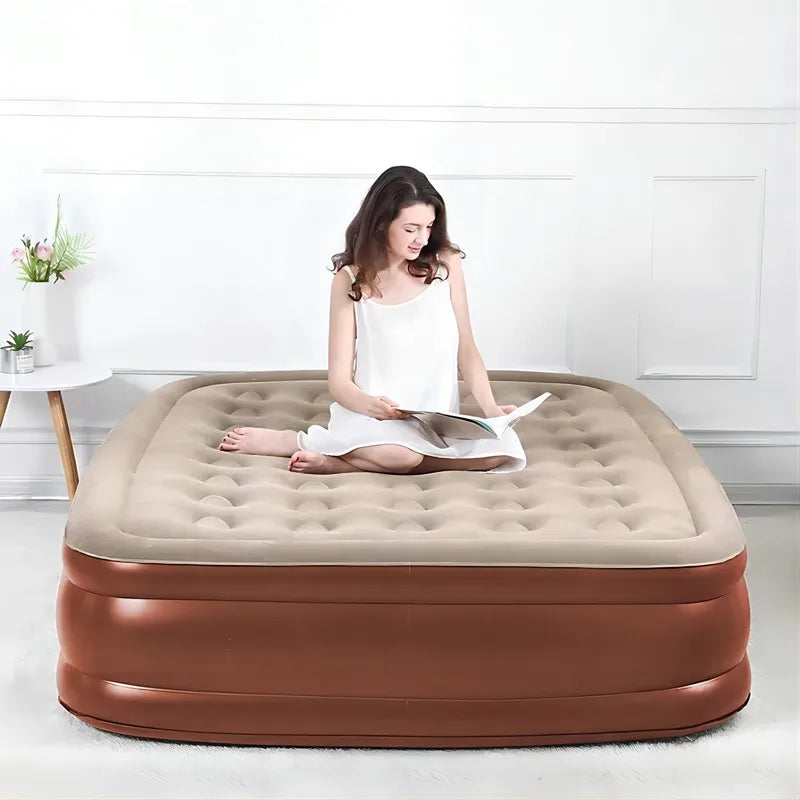 Elevated Air Mattress with Built-In Electric Pump & Pillow – Perfect for Home, Guests & Camping image 31