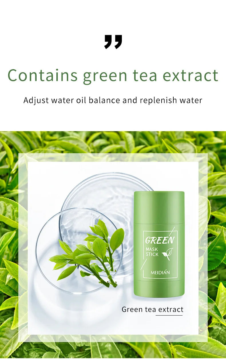 40g Cleansing Green Tea Bar Mask | Cleansing Mud Bar Mask Oil Control | Anti Acne Eggplant Skin Care Whitening Shrinkage Pore image 12