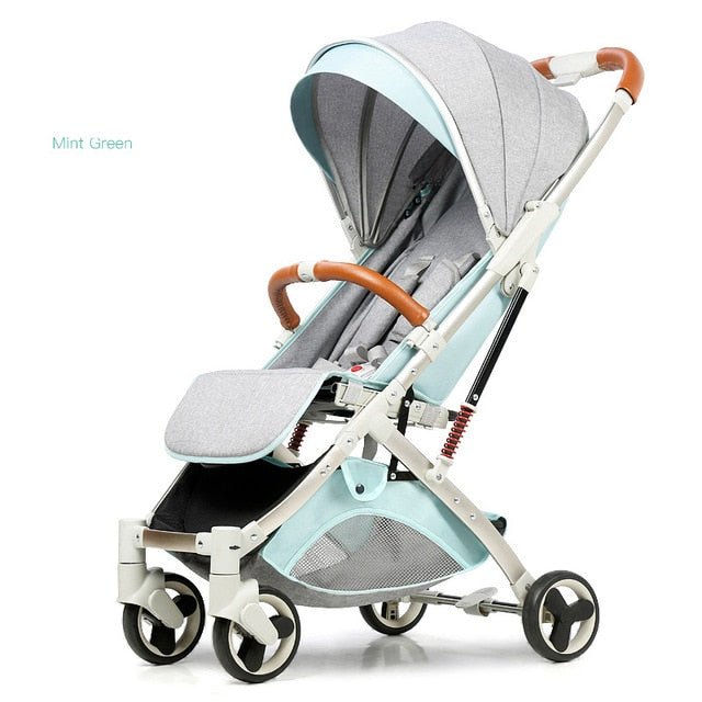 Babyfond 5.8 kg Portable Light Carriage Newborn Baby Stroller - Mint green image