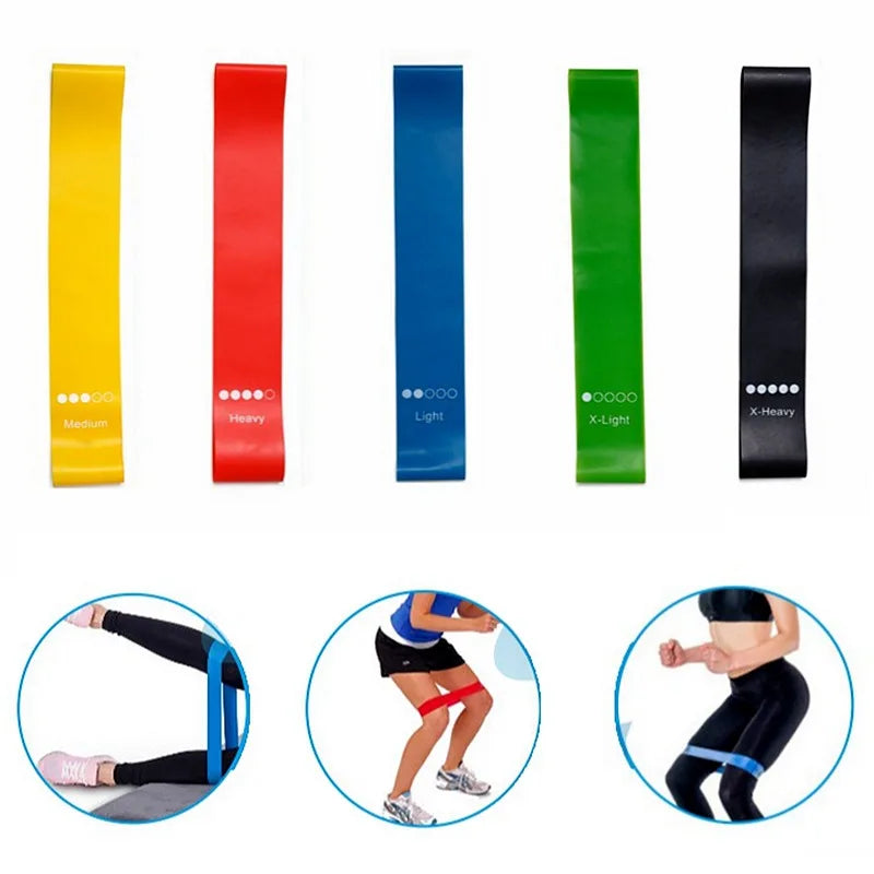 Yoga and Exercise Resistance Bands Set ‚Äì 5 Durable Bands for Strength, Flexibility, and Fitness Training image 2
