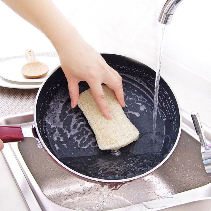 3pcs/set Natural Loofah Dishwashing Cloth Scrub Pad image 6