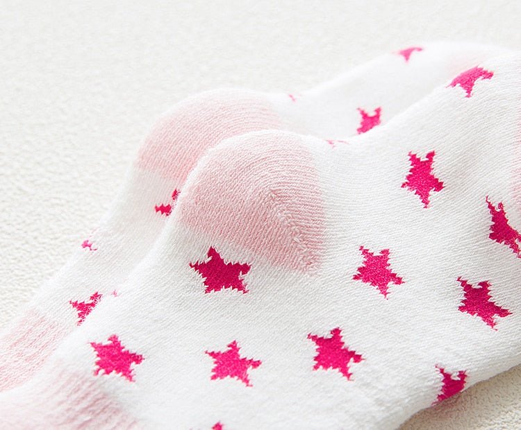 5 pair High Quality Thickened Cartoon Comfort Cotton Newborn Socks image 4