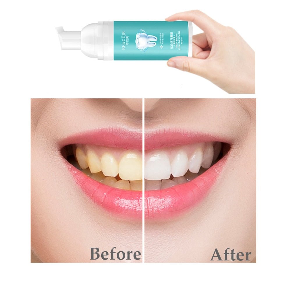 BEACUIR Tooth Whitening Cleaning Mousse – Fresh Breath & Bright Teeth Toothpaste image 0