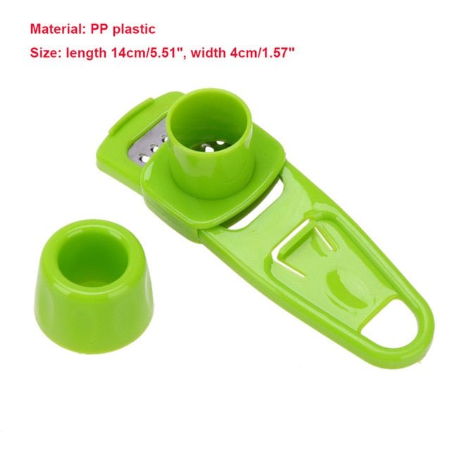 Multi-function Manual Garlic Presser | Garlic Grinding Chopper| Stainless Steel Garlic Slicer image 1