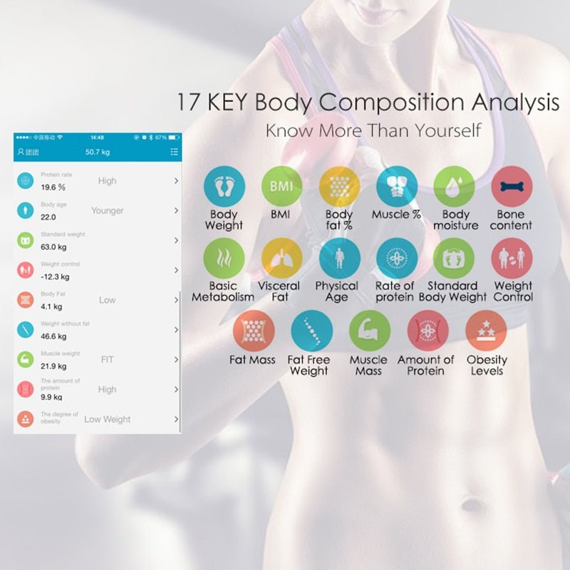 Smart Digital Bluetooth Body Weight Bathroom Floor Scale image 7