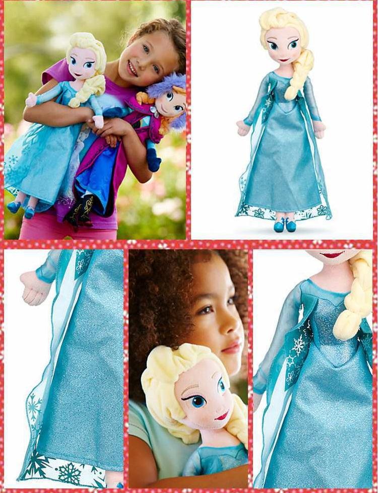 40/50CM Frozen Princess Anna Elsa Dolls Plush Kids Toys Christmas Gifts image 3